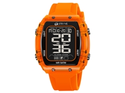 Relógio Esportivo Masculino Elegante, Digital, Luminoso, Eletrônico, À Prova D'água MDUG (laranja)