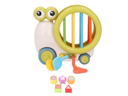 Mali brinquedo Sensorial com Corda de Tração Silicone para Bebês Habilidades Motoras Fina Verde