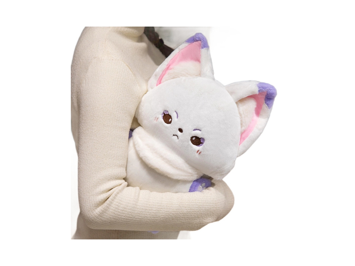 Raposinha Fofa de Pelúcia com Cauda Grande, Almofada de Decoração para Cama, Boneco de Pelúcia, Presente para Menina Marrom CHABERLU