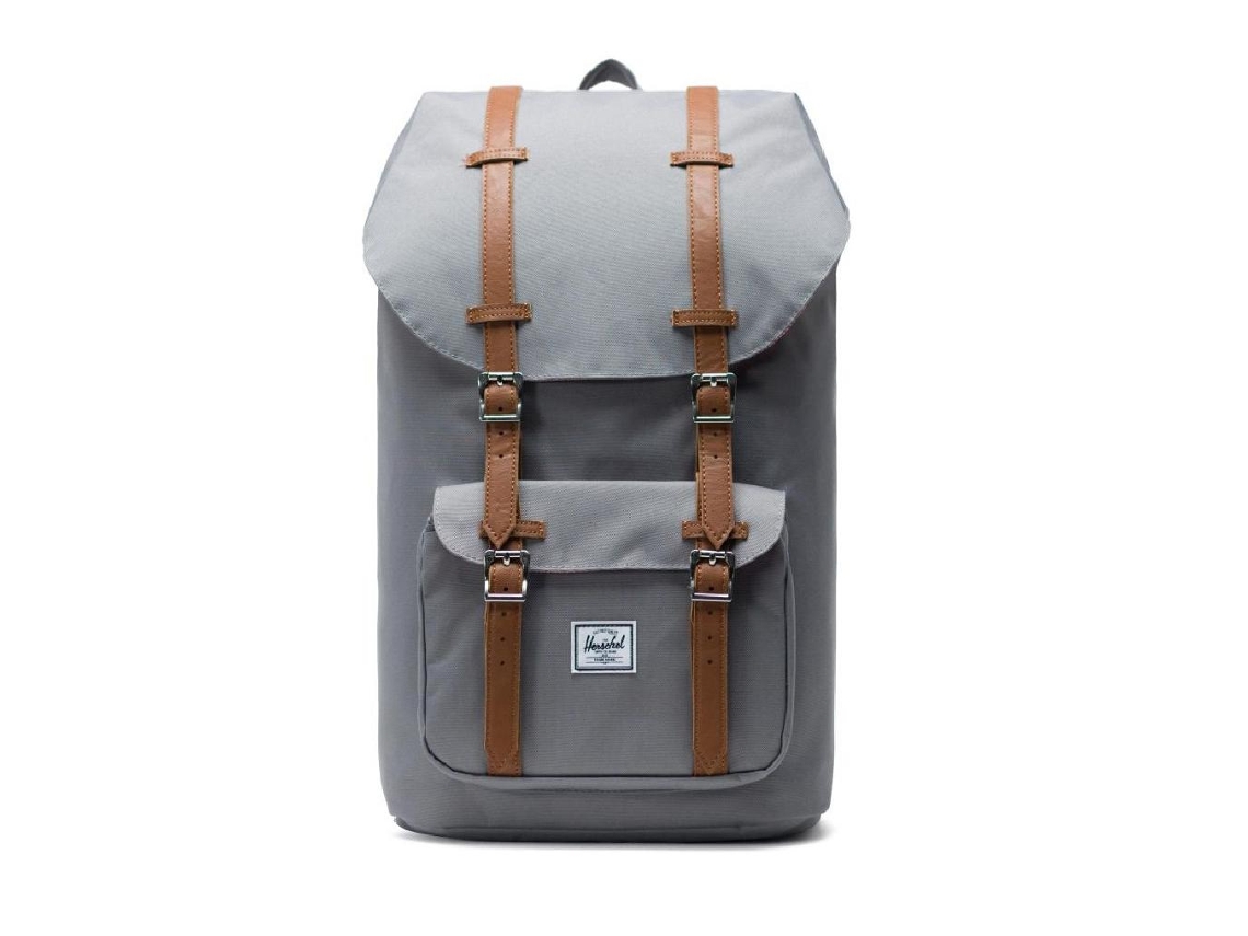 Herschel Little America Grey/Tan Synthetic Leather
