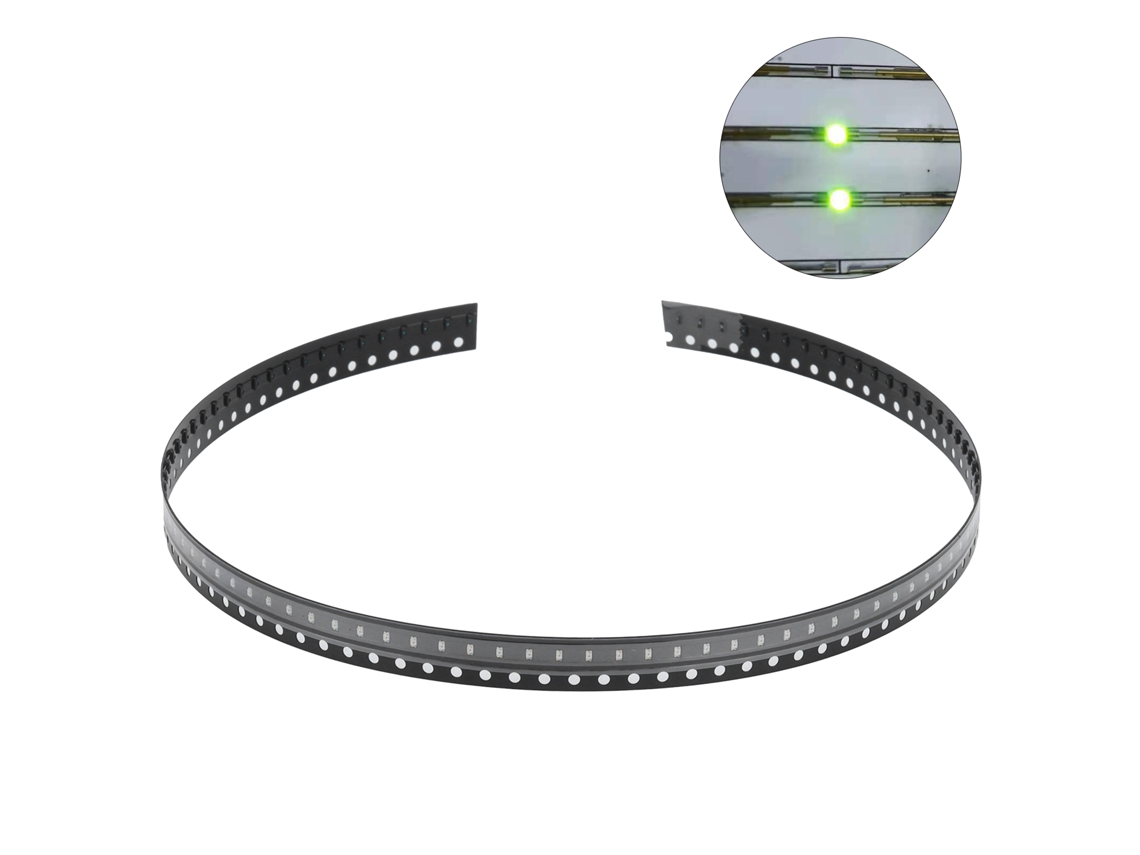 100 Peças De Diodos Led Smd Componentes Eletrônicos De Baixa Tensão Para Diy Pcb Verde-amarelo