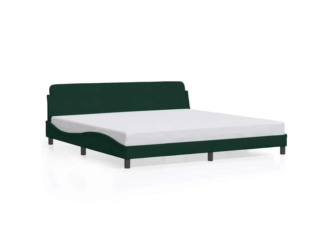 Bed Frame, Bed Frames Vidaxl Verde Veludo (200 X 200 Cm)