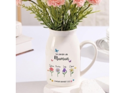 Vaso De Cerâmica Personalizado Jeweidea Com Nome Gravado, Presente Para Mãe, Avó, Presente De Dia Das Mães