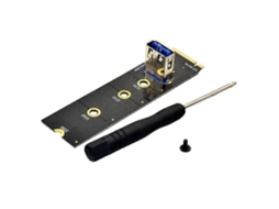 Adaptador Lurelia M.2 Slot para PCI E X16, Placa Riser PCIe NGFF, Cabo de Extensão VGA NVMe para Mineração