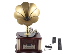 Caixa de Som Bluetooth Gramofone Retro LAXISCREED