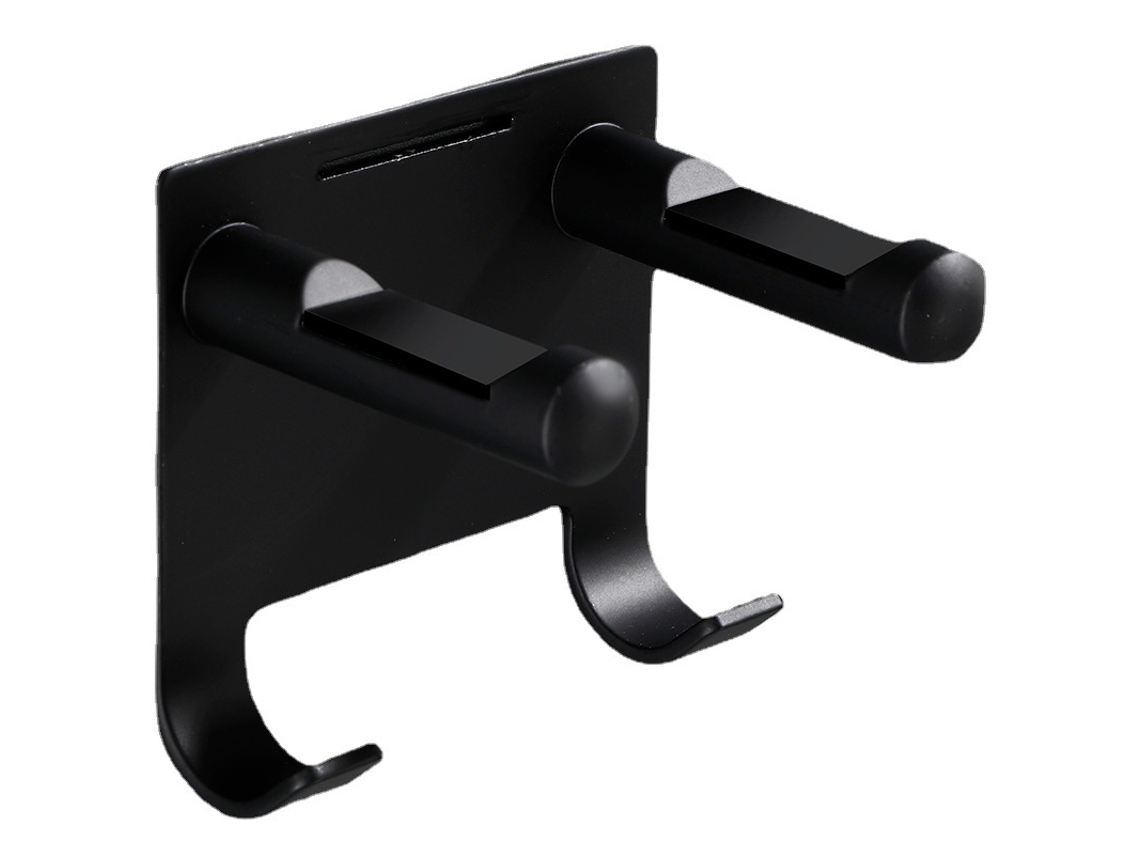 Suporte Universal Para Secador De Cabelo, Fácil Instalação Em Diversas Superfícies Parede, Preto.