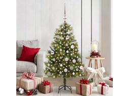 Vidaxl Árvore De Natal Artificial Articulada Com Cones Verde 150 Cm