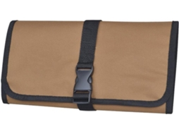 Bolsa portátil em tecido Oxford, ideal para guardar ferramentas em acampamentos.