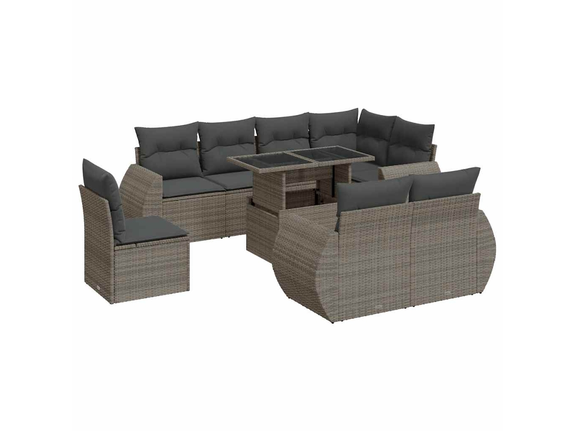 Garden Sofa Set, Garden Sofa Sets Vidaxl Cinzeto Rattan / Vime (n/a)
