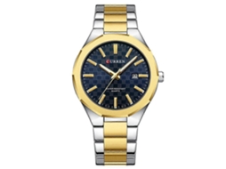 Relógio Curren Business Hengrongshen Masculino Quartzo com Calendário e Pulseira de Aço
