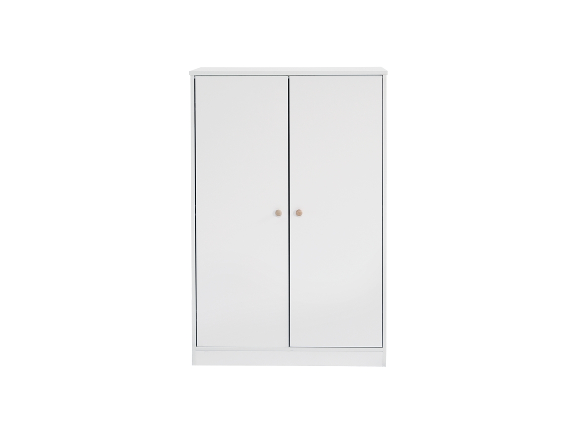 Guarda Roupa Infantil Com Trilho Em Md Branco Mobrio