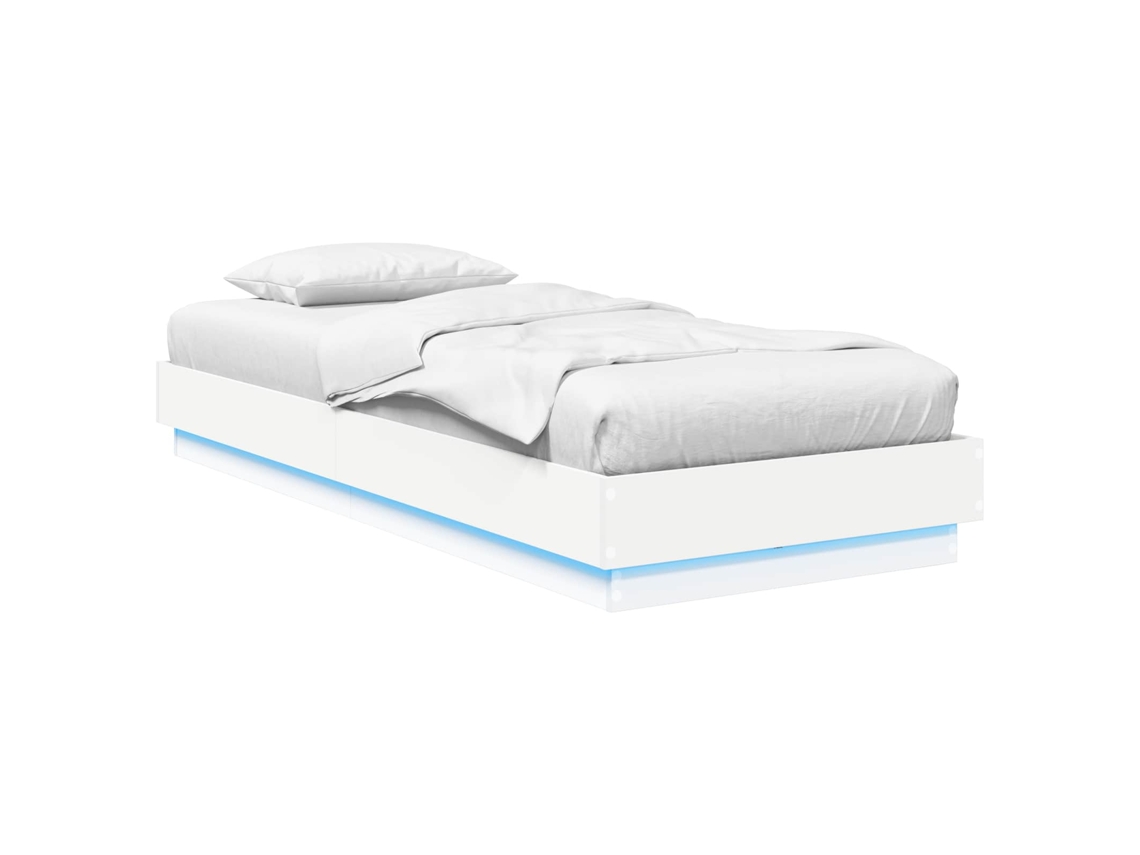 Conjunto 1 Cama Moderna Vidaxl Branco Derivados De Madeira (80 X 200 Cm)