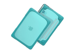 Lurelia Capa Protetora Para Portáteis De Tpu Pc Bicolor Para Macbook Air 13,3 Polegadas A1932 (azul Celeste) (2018)