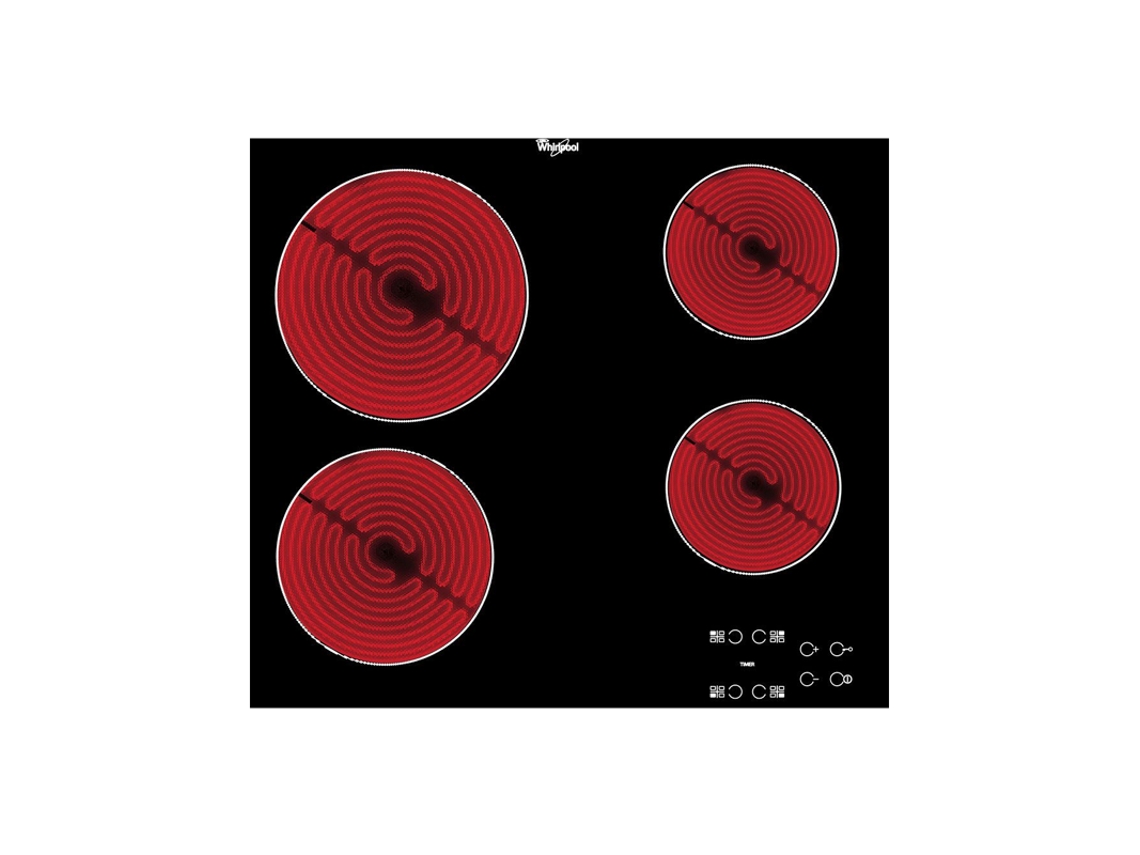 Placa de Vitrocerâmica WHIRLPOOL AKT 8090 NE (Elétrica - 58 cm - Preto)