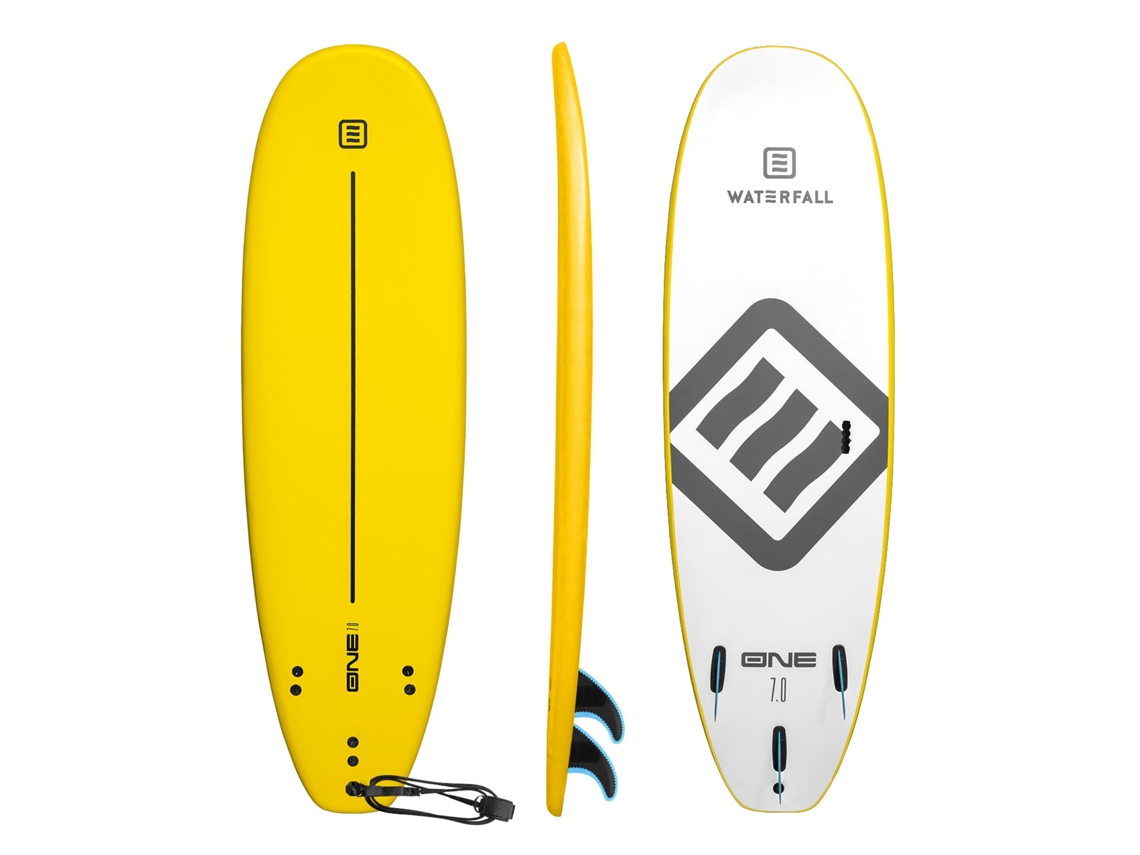 Prancha Surf Waterfall One 7' Amarela 80l Principiante 90kg