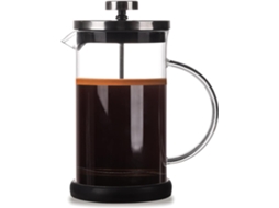 Cafetera De Prensa Francesa De 600 Ml Con Filtro, De Vidrio Resistente Al Calor, Apta Para Lavavajillas, Color Negro.