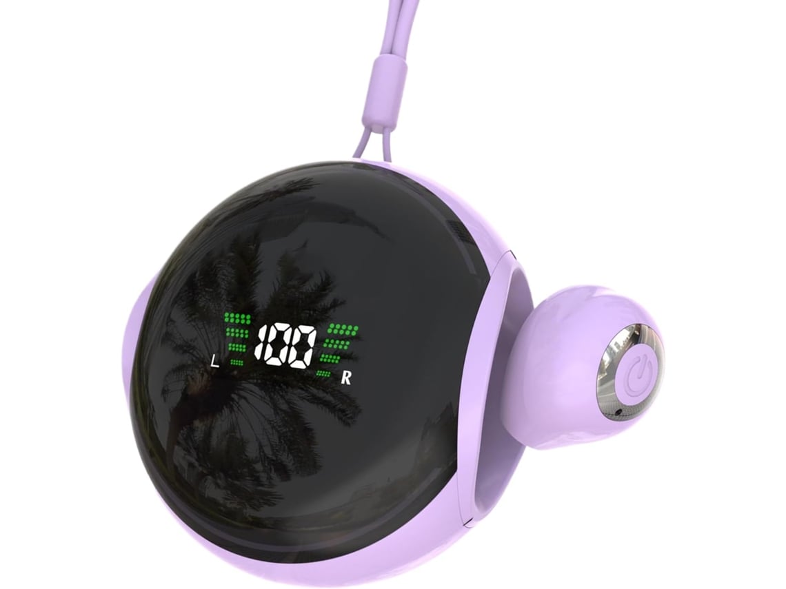 Fones De Ouvido Intra-auriculares Pequenos, Com Visor Led,