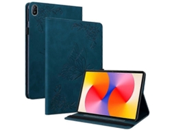 Capa Para Tablet Compatível Com Huawei Matepad Se 11, Com Estampa De Borboleta E Flor, Em Couro Pu, Com Compartimentos Para Cartões.