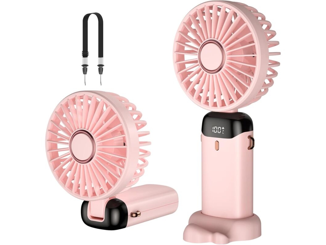Ventilador de Mão com resfriamento termoelétrico, visor digital, 100 níveis