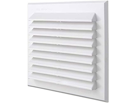 Bmr140B Grelha de Ventilação Retangular Branca com Rede Anti-Insetos e Molas Dimensões 175 X 146 Mm LA VENTILAZIONE