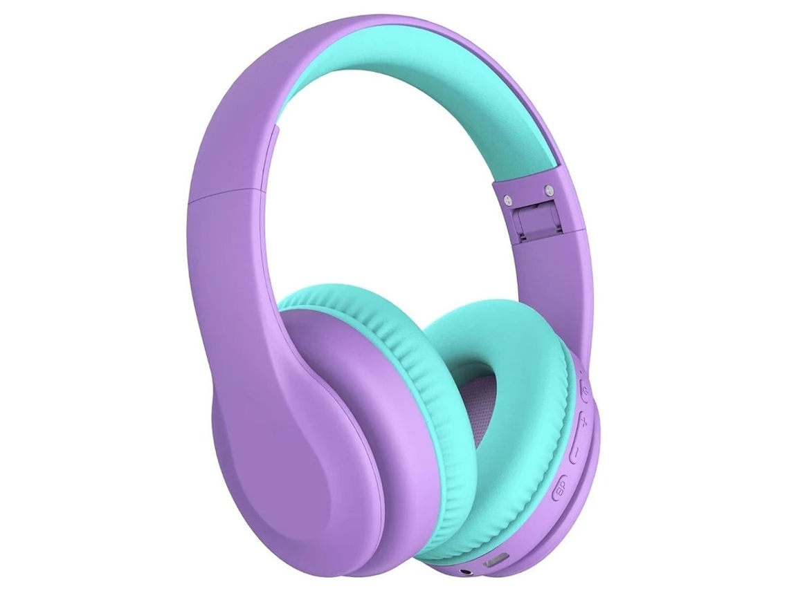 Auriculares Infantis Limite Volume Bestvite Bluetooth Roxo