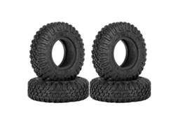 2026 4 Llantas Metálicas Beadlock de 85 Mm Con Neumáticos de Goma de 1.55 para Coches Rc Crawler 1/10 Axial Jr D90 Cc01