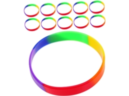 Conjunto De 42 Pulseiras Lgbt De Silicone, Flexíveis E Ideais Para Festivais, Festas E Comemorações Acessórios Coloridos
