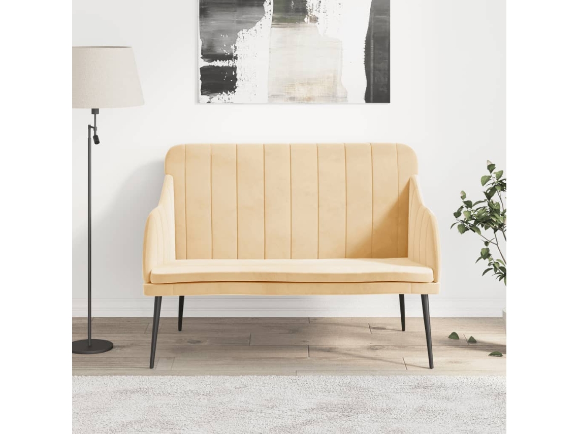 Bench, Benches Vidaxl Creme Veludo (n/a)