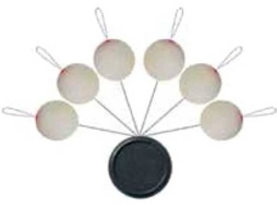 Boia para pesca SERT xt Blister Float Round Branco