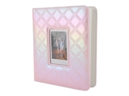 Álbum De Fotos 36 Páginas 288 Bolsillos Cuero Pu Forro Impermeable Pvc 3 Pulgadas Para Tarjetas Entradas Rosa Colorido