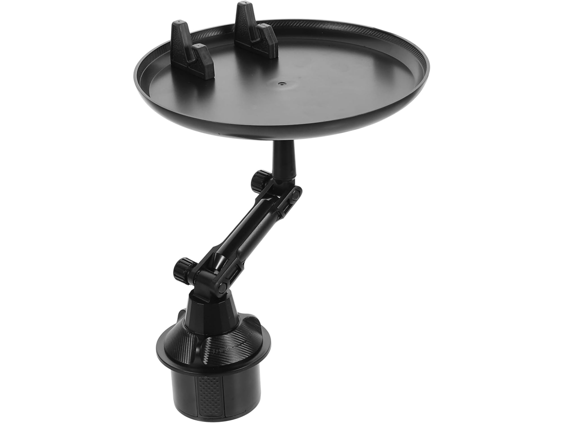 Bandeja veicular de peça única para suporte de celular, suporte para garrafa ou suporte para telefone.