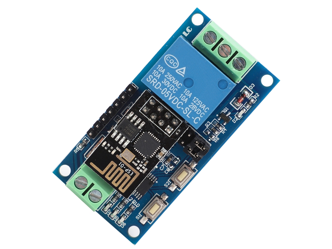 Laxiscreed Módulo Relé Wifi De Canal Único Para Controlo Remoto Via App Android, Alimentado A 5v
