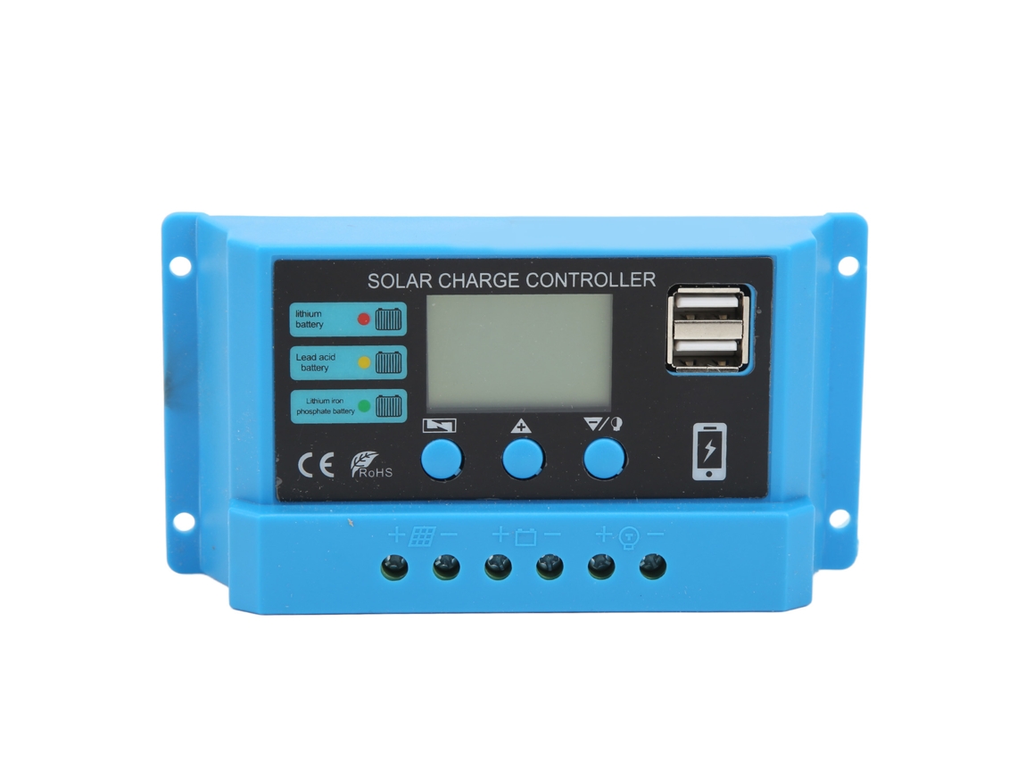 Controlador Solar 12v 24v 20a Lcd Com Conectores