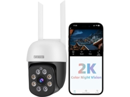 Câmera De Segurança Externa Wi Fi Ptz 2k 3.0mp Rtsp Ip Zeuxo