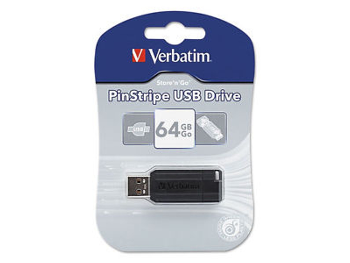 Pen USB VERBATIM PinStripe 64 GB