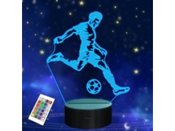 Luminária Noturna de Futebol, Presente Perfeito de Aniversário e Natal para Meninos Meninas Que Amam Esportes. Possui Controle Remoto BRILVIBERA