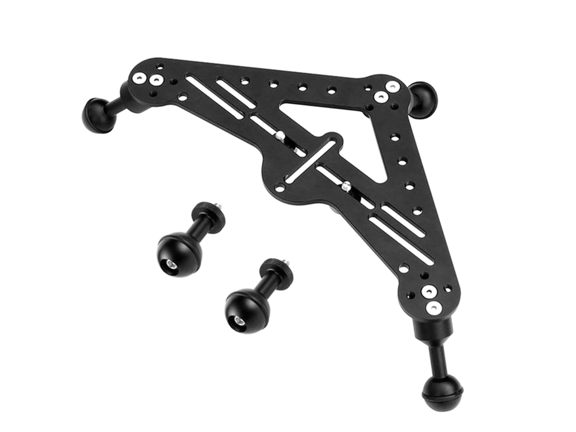 Base Para Suporte De Luz Para Fotografia Subaquática, Estabilizador De Vídeo Triangular, Gimbal, Tripé, Câmera Dslr