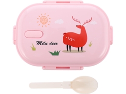 Lancheira Bento Magiclulu Em Aço Inoxidável E Plástico, 700ml, Com Compartimentos Separados E Ventilação, Ideal Para