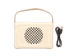 Altifalante Bluetooth LAXISCREED Portátil Retro Estéreo Claro