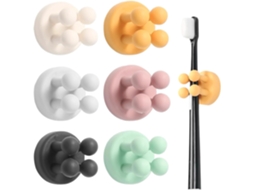 Portacepillos De Silicona Autoadhesivo Para Baño Y Cocina