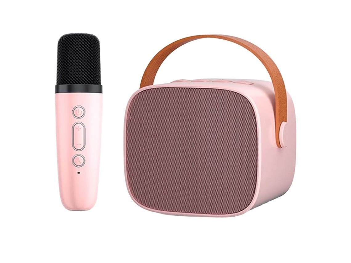 Máquina De Karaokê Para Crianças E Adultos Alto Falante Bluetooth Portátil Com Microfone Sem Fio Som Nítido Presente De Brinquedo Com Mic Yizhood