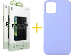 Capa + 2 Películas para iPhone 12 Pro SKYHE Roxo