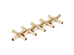 5 Peças De Conexão Cruzada 4 Vias De Latão Com Pinos Para Mangueiras De 6/8/10/12mm Ar Água Óleo Gás Combustível