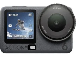 Action Cam DJI Osmo Action 6 Standard Combo (4k Ultra HD - 7168 x 5376 px  - Wi-Fi e Bluetooth)