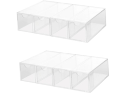Estojo Para Óculos De Sol De 2 Peças, Caixa Transparente Para Guardar Óculos.