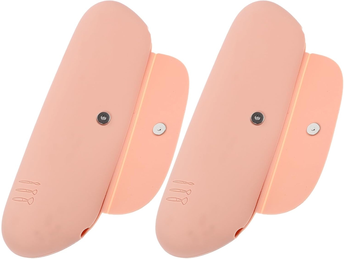 Conjunto De 2 Pincéis De Maquilhagem De Silicone - Estojo De Viagem