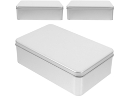 Caixa De Lata Fosca Operitacx Para Doces E Biscoitos, 18x 11x 5, 5cm Ideal Para Confeitaria E Decoração De Eventos