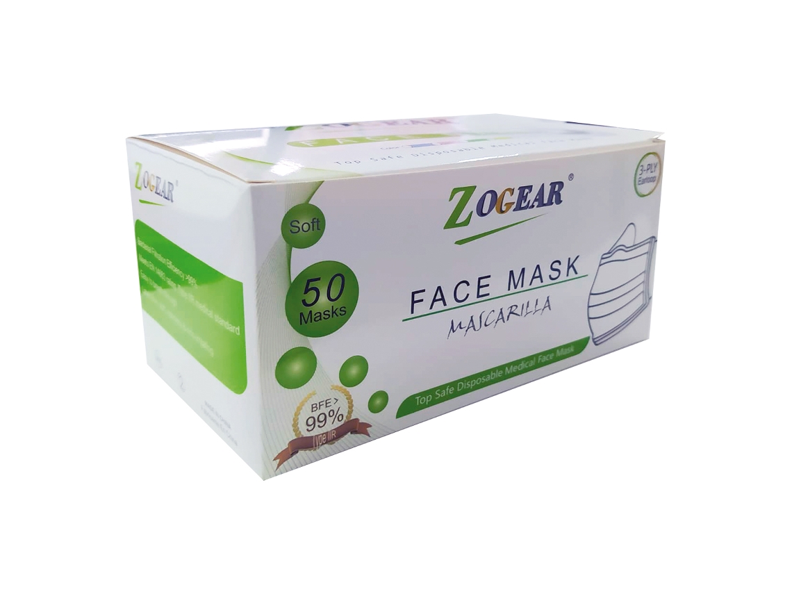 Máscaras Cirúrgicas ZOGEAR Tipo IIR