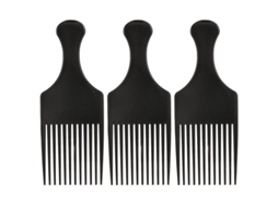 Pente Afro De 3 Partes Com Cabo Para Cabelos Grossos, Cacheados E Longos Brilvibera
