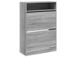 Shoe Cabinet, Shoe Cabinets Vidaxl Cinzeto Madeira Processada (n/a)